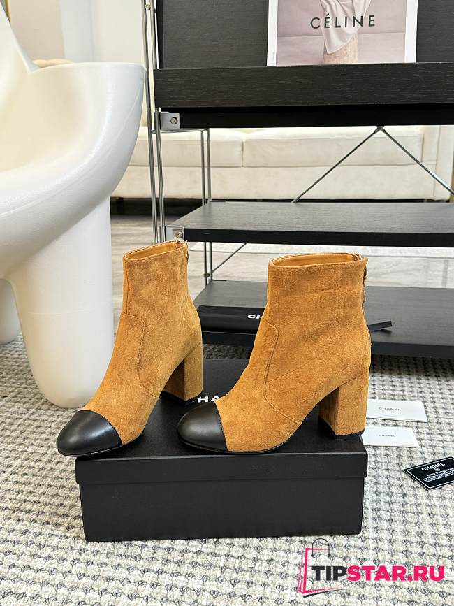 Chanel classic stretch yellow boots - 1