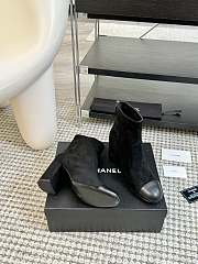 Chanel classic stretch black boots - 4