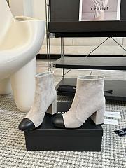 Chanel classic stretch grey boots - 1