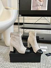 Chanel classic stretch grey boots - 5