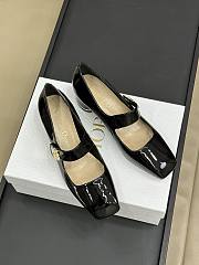 Dior Sheepskin Leather Black Shoes - 1