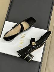 Dior Sheepskin Leather Black Shoes - 3