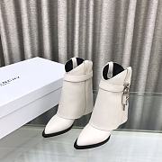 Givenchy Logo Shark Lock White Boots - 1