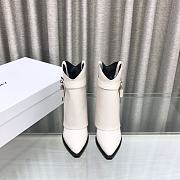 Givenchy Logo Shark Lock White Boots - 5