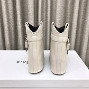 Givenchy Logo Shark Lock White Boots - 4