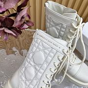 Dior 30 Montaigne White Short Boots - 3