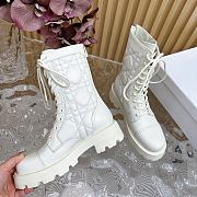 Dior 30 Montaigne White Short Boots - 4