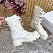 Dior 30 Montaigne White Short Boots - 5