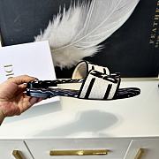 Dior Graffti Logo Water-dyed Sheepskin Black Slippers - 6