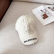 Balenciaga White Baseball Cap - 1