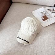 Balenciaga White Baseball Cap - 2