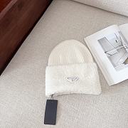 Prada Fur White Hat - 6