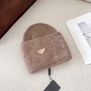 Prada Fur Light Brown Hat - 1