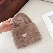 Prada Fur Light Brown Hat - 6