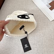 Chanel vintage double C logo white hat - 6