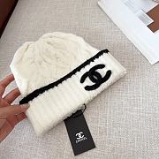 Chanel vintage double C logo white hat - 2