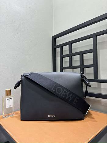 Loewe Falmenco Satchel Black Nappa Cowhide Shoudle Bag 34x12x24CM