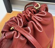 Loewe Small Flamenco Wine Red Bag 23*5.5*17cm - 4