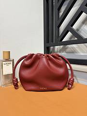 Loewe Small Flamenco Wine Red Bag 23*5.5*17cm - 3