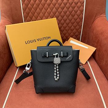 LV M11637 Steamer 15 Colorado Leather Black Bag 20 x 16.5x 8.5CM