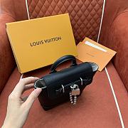 LV M11637 Steamer 15 Colorado Leather Black Bag 20 x 16.5x 8.5CM - 5