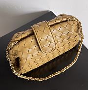 Bottega Veneta Classic Lauren 1980 Teen Clutch Chain Dark Praline Bag 31.5*16.5*11cm - 4