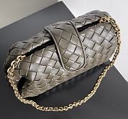 Bottega Veneta Classic Lauren 1980 Teen Clutch Chain Kaki Bag 31.5*16.5*11cm - 5