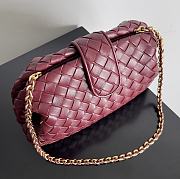 Bottega Veneta Classic Lauren 1980 Teen Clutch Chain Barolo Bag 31.5*16.5*11cm - 3