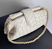 Bottega Veneta Classic Lauren 1980 Teen Clutch Chain White Bag 31.5*16.5*11cm  - 4