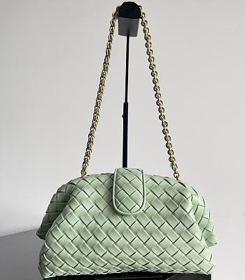 Bottega Veneta Classic Lauren 1980 Teen Clutch Chain Fesh Mint Bag 31.5*16.5*11cm