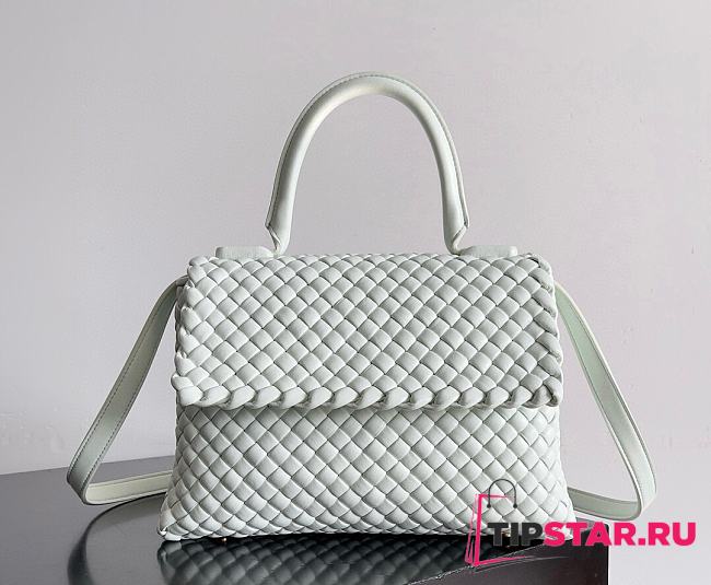 Bottega Veneta Crossbody Handbag White Fesh Mint 19*26*11cm - 1