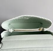 Bottega Veneta Crossbody Handbag White Fesh Mint 19*26*11cm - 5