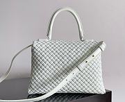 Bottega Veneta Crossbody Handbag White Fesh Mint 19*26*11cm - 2