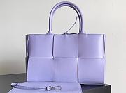 BV Bottega Veneta Purple Tote Three Grid 30X20x11.5cm - 1