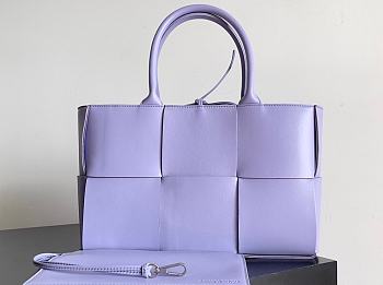 BV Bottega Veneta Purple Tote Three Grid 30X20x11.5cm