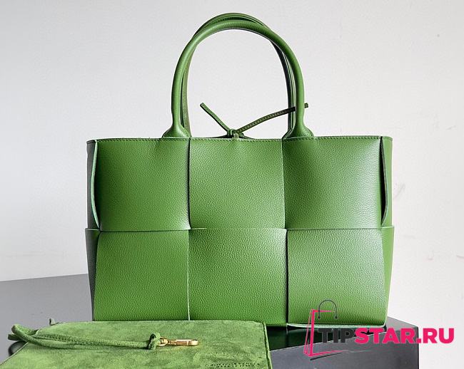 BV Bottega Veneta GreenTote Three Grid 30X20x11.5cm - 1