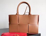 BV Bottega Veneta Brown Tote Three Grid 30X20x11.5cm - 1