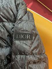 Dior Down Jacket With Full Body Printed Logo Black - 4