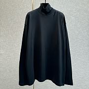 Balenciaga high collar long black sleeve - 1