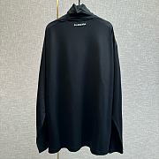 Balenciaga high collar long black sleeve - 4