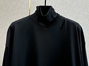 Balenciaga high collar long black sleeve - 3