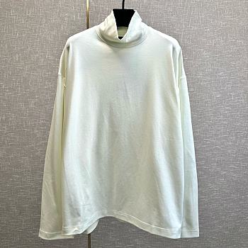 Balenciaga high collar long white sleeve