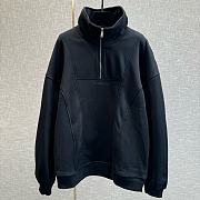 YSL Half Zip Black Sweater  - 1