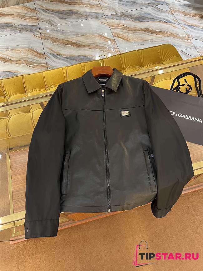 DG/AW leather jacket black sheepskin  - 1