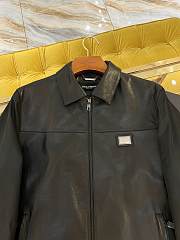 DG/AW leather jacket black sheepskin  - 4