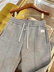  DG/AW casual pants YB air layer fabric custom-woven elephant gray trousers - 5