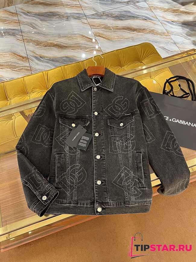 DG/AW black denim jacket - 1