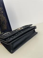 My Dior Top Handle Bag Black Cannage Tweed 24 x 14 x 7.5 cm - 5