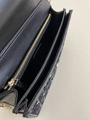 My Dior Top Handle Bag Black Cannage Tweed 24 x 14 x 7.5 cm - 3