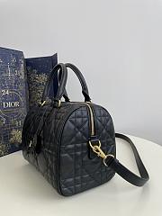 Dior Groove 25 Bag Black Macrocannage Calfskin 25 x 19 x 16 cm - 6